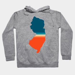 New Jersey State Retro Map Hoodie